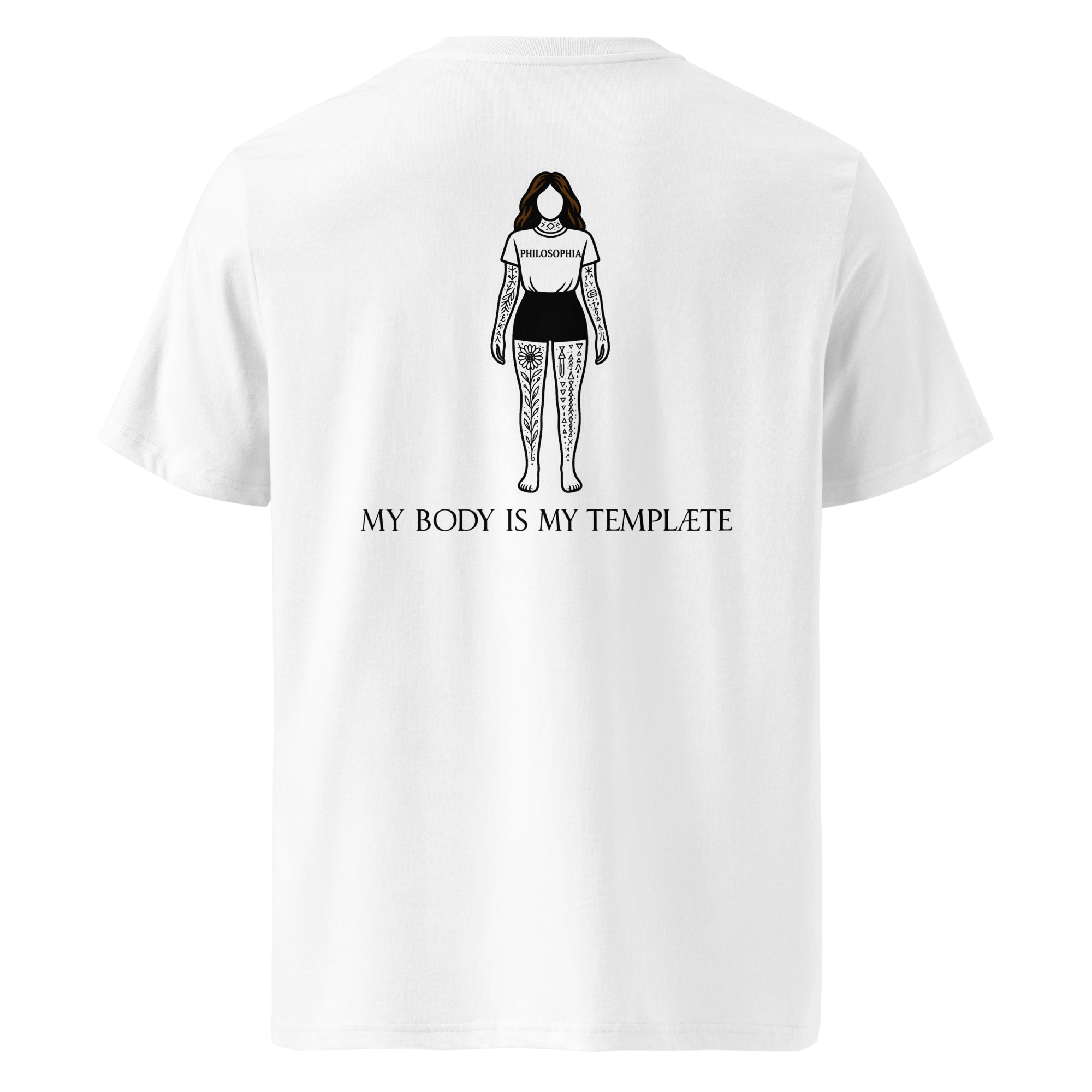 My body is my Templæte White T-Shirt